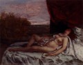 Femme Nue Endormie Realist Realism painter Gustave Courbet